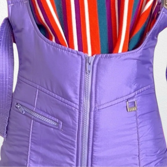 Vintage FERA Ski Overalls Rare Purple SZ 12 - Picture 8 of 13